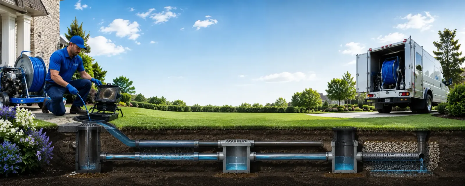 Outdoor drain cleaning information for Linden, CA